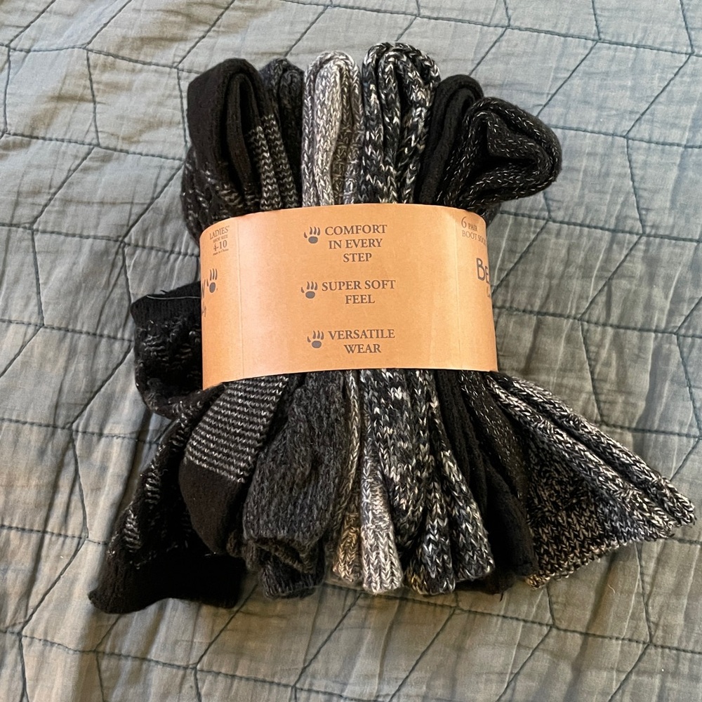 NWT Ladies Bearpaw boot socks. Shoe size 4-10 - Picture 3 of 3